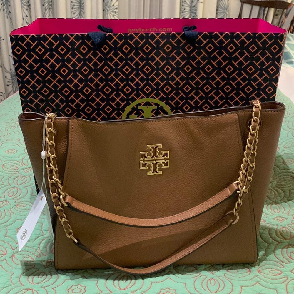 Tory Burch “Britten” small slouchy Tote new unused